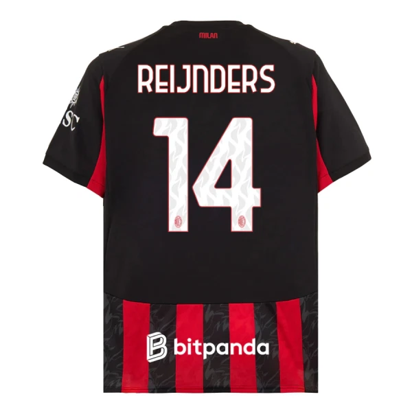 Camiseta AC Milan Reijnders 14 Hombre 1ª Equipación 25/26 Camiseta AC Milan Reijnders 14 Hombre 1ª Equipación 25/26