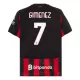 Camiseta AC Milan Santiago Gimenez 7 Hombre 1ª Equipación 25/26 Camiseta AC Milan Santiago Gimenez 7 Hombre 1ª Equipación 25/26
