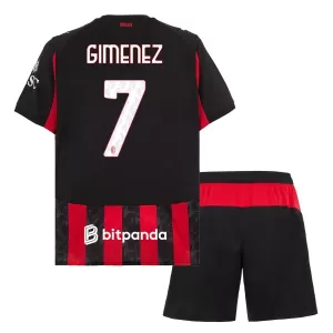 Camiseta AC Milan Santiago Gimenez 7 Niños 1ª Equipación 25/26