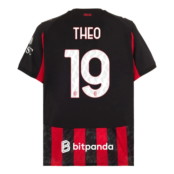Camiseta AC Milan Theo Hernández 19 Hombre 1ª Equipación 25/26 Camiseta AC Milan Theo Hernández 19 Hombre 1ª Equipación 25/26