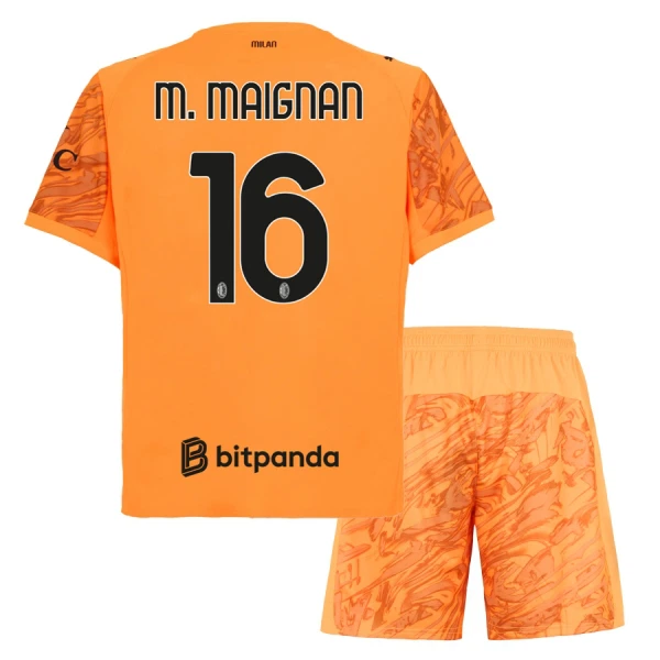 Camiseta Portero AC Milan M. Maignan 16 Niños 25/26 Naranja Camiseta Portero AC Milan M. Maignan 16 Niños 25/26 Naranja