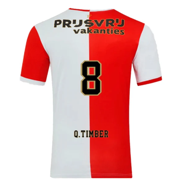 Camiseta Feyenoord Rotterdam Q. Timber 8 Hombre 1ª Equipación 25/26 Camiseta Feyenoord Rotterdam Q. Timber 8 Hombre 1ª Equipación 25/26