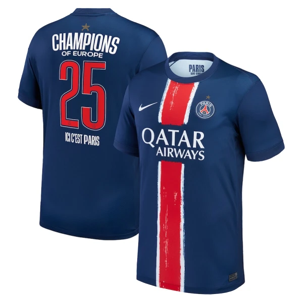 Camiseta Paris Saint-Germain 1 Star Champions of Europe Hombre 1ª Equipación 24/25 Camiseta Paris Saint-Germain 1 Star Champions of Europe Hombre 1ª Equipación 24/25