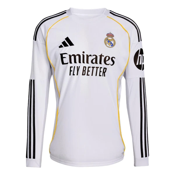 Camiseta Real Madrid Hombre 1ª Equipación 25/26 Manga Larga Camiseta Real Madrid Hombre 1ª Equipación 25/26 Manga Larga