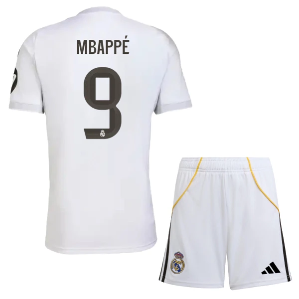 Camiseta Real Madrid Kylian Mbappé 9 Niños 1ª Equipación 25/26 Camiseta Real Madrid Kylian Mbappé 9 Niños 1ª Equipación 25/26