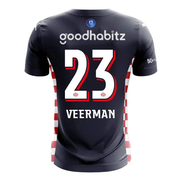 Camiseta PSV Eindhoven Veerman 23 Hombre 2ª Equipación 25/26 Camiseta PSV Eindhoven Veerman 23 Hombre 2ª Equipación 25/26