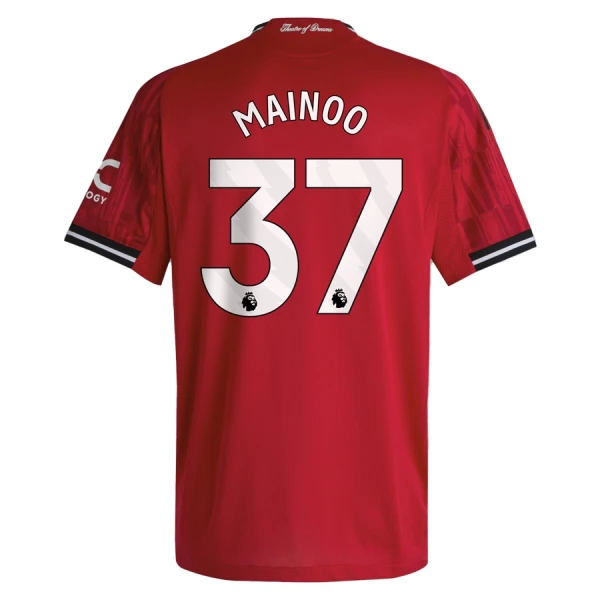 Camiseta Manchester United Kobbie Mainoo 37 Hombre 1ª Equipación 25/26 Camiseta Manchester United Kobbie Mainoo 37 Hombre 1ª Equipación 25/26