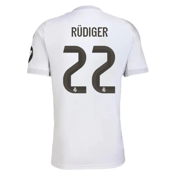 Camiseta Real Madrid Antonio Rüdiger 22 Hombre 1ª Equipación 25/26 Camiseta Real Madrid Antonio Rüdiger 22 Hombre 1ª Equipación 25/26