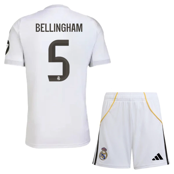 Camiseta Real Madrid Jude Bellingham 5 Niños 1ª Equipación 25/26 Camiseta Real Madrid Jude Bellingham 5 Niños 1ª Equipación 25/26