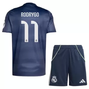Camiseta Real Madrid Rodrygo Goes 11 Niños 2ª Equipación 25/26
