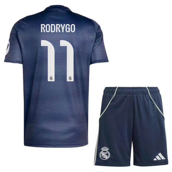 Camiseta Real Madrid Rodrygo Goes 11 Niños 2ª Equipación 25/26 Camiseta Real Madrid Rodrygo Goes 11 Niños 2ª Equipación 25/26