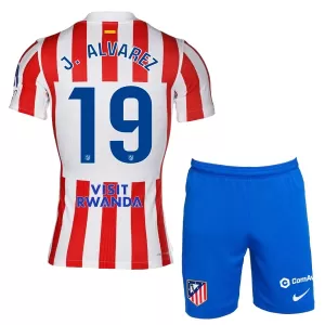 Camiseta Atlético Madrid Julián Álvarez 19 Niños 1ª Equipación 25/26