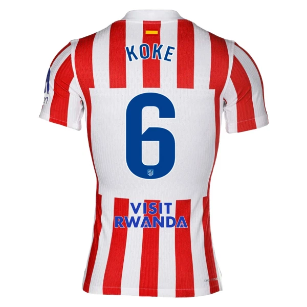 Camiseta Atlético Madrid Koke 6 Hombre 1ª Equipación 25/26 Camiseta Atlético Madrid Koke 6 Hombre 1ª Equipación 25/26