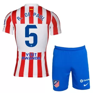 Camiseta Atlético Madrid Rodrigo de Paul 5 Niños 1ª Equipación 25/26 Camiseta Atlético Madrid Rodrigo de Paul 5 Niños 1ª Equipación 25/26