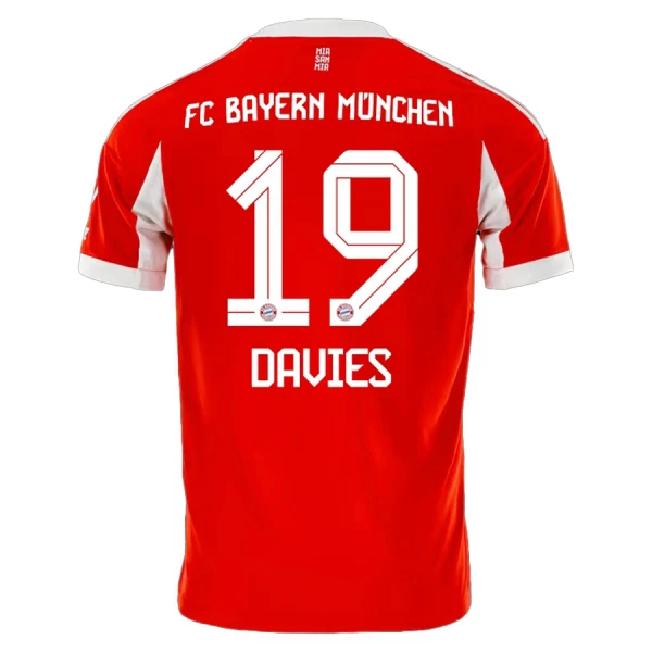 Camiseta FC Bayern Múnich Alphonso Davies 19 Hombre 1ª Equipación 25/26 Camiseta FC Bayern Múnich Alphonso Davies 19 Hombre 1ª Equipación 25/26