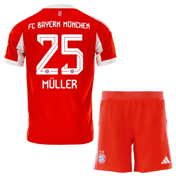 Camiseta FC Bayern Múnich Thomas Müller 25 Niños 1ª Equipación 25/26 Camiseta FC Bayern Múnich Thomas Müller 25 Niños 1ª Equipación 25/26