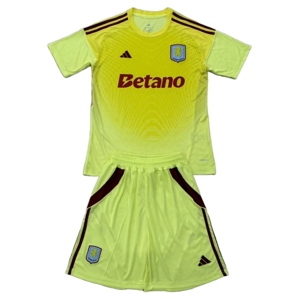 Camiseta Portero Aston Villa Niños 25/26 Amarillo Camiseta Portero Aston Villa Niños 25/26 Amarillo
