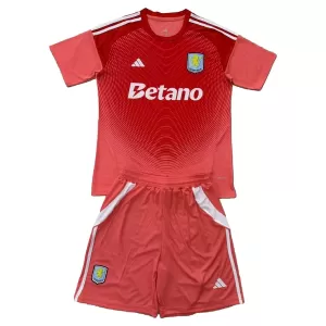 Camiseta Portero Aston Villa Niños 25/26 Rojo