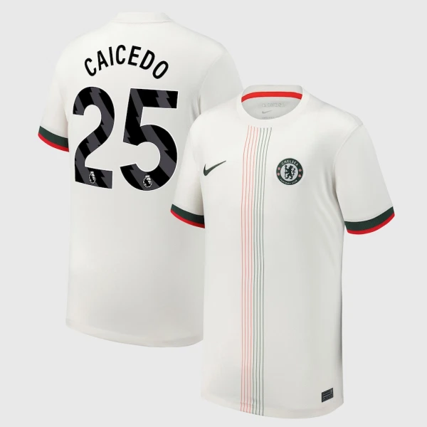 Camiseta Chelsea Moisés Caicedo 25 Hombre 2ª Equipación 25/26 Camiseta Chelsea Moisés Caicedo 25 Hombre 2ª Equipación 25/26