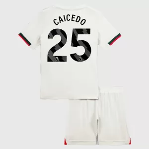 Camiseta Chelsea Moisés Caicedo 25 Niños 2ª Equipación 25/26