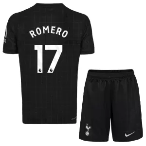 Camiseta Tottenham Hotspur Cristian Romero 17 Niños 2ª Equipación 25/26