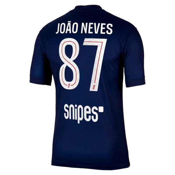 Camiseta Paris Saint-Germain Joao Neves 87 Hombre 1ª Equipación 25/26