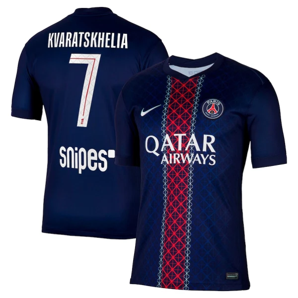 Camiseta Paris Saint-Germain Kvaratskhelia 7 Hombre 1ª Equipación 25/26 Camiseta Paris Saint-Germain Kvaratskhelia 7 Hombre 1ª Equipación 25/26