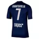 Camiseta Paris Saint-Germain Kvaratskhelia 7 Hombre 1ª Equipación 25/26