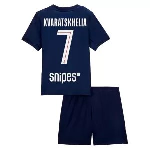 Camiseta Paris Saint-Germain Kvaratskhelia 7 Niños 1ª Equipación 25/26