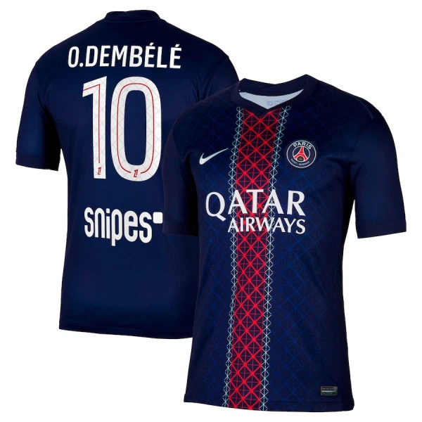 Camiseta Paris Saint-Germain Ousmane Dembélé 10 Hombre 1ª Equipación 25/26 Camiseta Paris Saint-Germain Ousmane Dembélé 10 Hombre 1ª Equipación 25/26