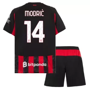 Camiseta AC Milan Luka Modrić 14 Niños 1ª Equipación 25/26