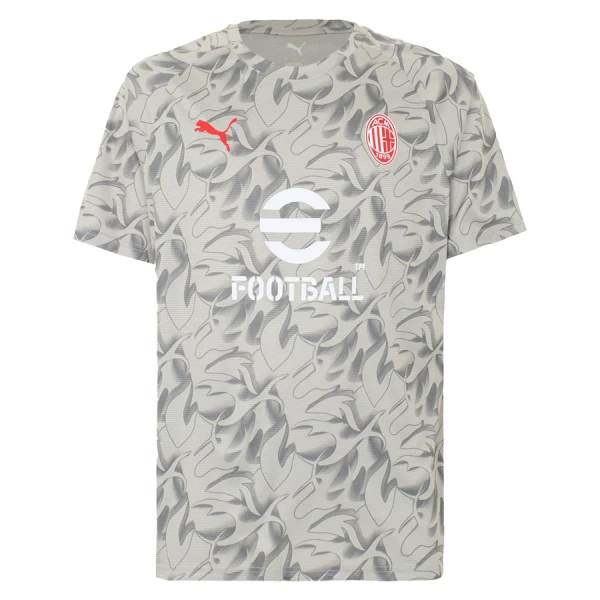Camiseta AC Milan Pre-Match Hombre 25/26 Gris
