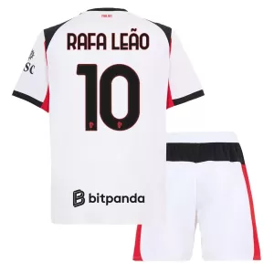 Camiseta AC Milan Rafael Leão 10 Niños 2ª Equipación 25/26
