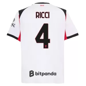Camiseta AC Milan Ricci 4 Hombre 2ª Equipación 25/26