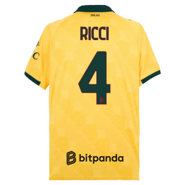 Camiseta AC Milan Ricci 4 Hombre 3ª Equipación 25/26
