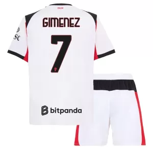 Camiseta AC Milan Santiago Gimenez 7 Niños 2ª Equipación 25/26
