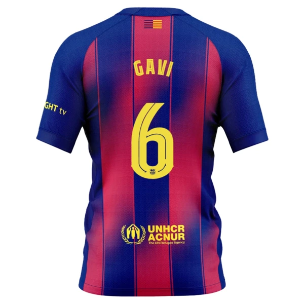 Camiseta FC Barcelona Gavi 6 Niños 1ª Equipación 25/26