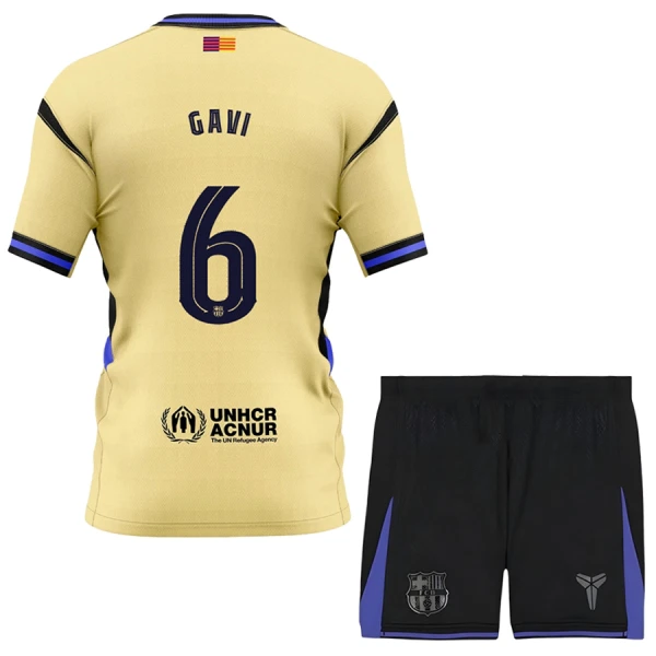 Camiseta FC Barcelona x Kobe Bryant Gavi 6 Niños 2ª Equipación 25/26