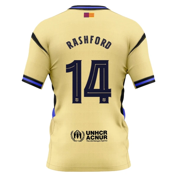 Camiseta FC Barcelona x Kobe Bryant Marcus Rashford 14 Hombre 2ª Equipación 25/26