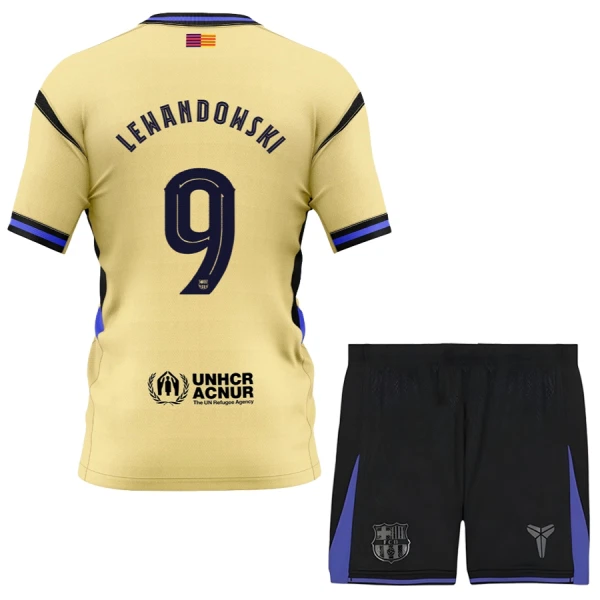 Camiseta FC Barcelona x Kobe Bryant Robert Lewandowski 9 Niños 2ª Equipación 25/26