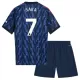 Camiseta Arsenal Bukayo Saka 7 Niños 2ª Equipación 25/26