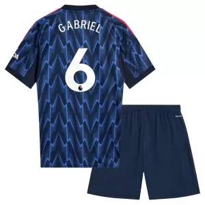 Camiseta Arsenal Gabriel 6 Niños 2ª Equipación 25/26