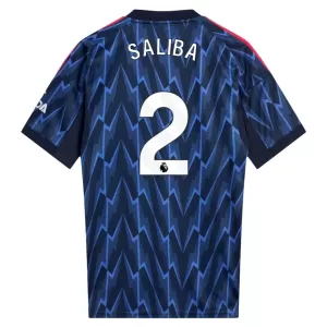 Camiseta Arsenal Saliba 2 Hombre 2ª Equipación 25/26
