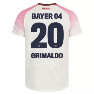 Camiseta Bayer 04 Leverkusen Alejandro Grimaldo 20 Hombre 2ª Equipación 25/26