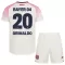 Camiseta Bayer 04 Leverkusen Alejandro Grimaldo 20 Niños 2ª Equipación 25/26