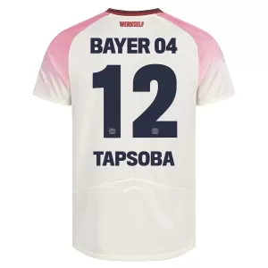 Camiseta Bayer 04 Leverkusen Edmond Tapsoba 12 Hombre 2ª Equipación 25/26