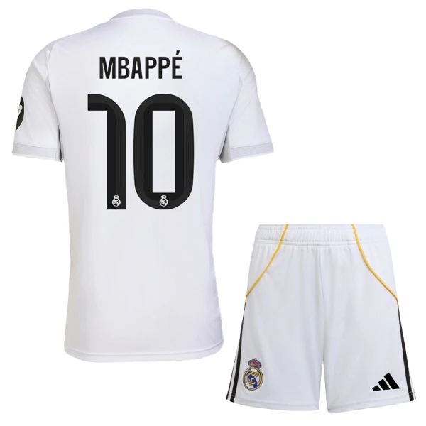Camiseta Real Madrid Kylian Mbappé 10 Niños 1ª Equipación 25/26