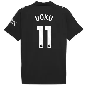 Camiseta Manchester City Jérémy Doku 11 Hombre 2ª Equipación 25/26