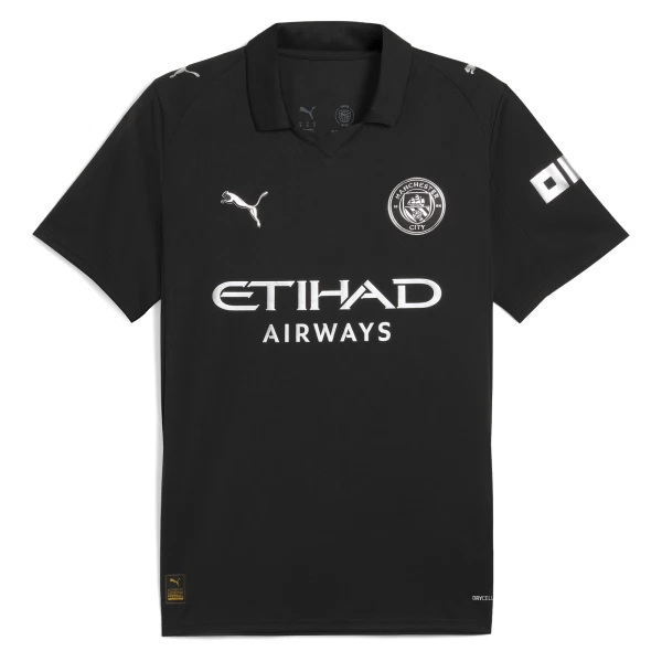 Camiseta Manchester City Jérémy Doku 11 Hombre 2ª Equipación 25/26