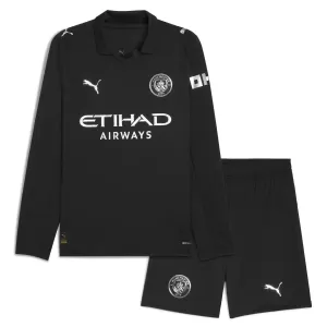 Camiseta Manchester City Niños 2ª Equipación 25/26 Manga Larga